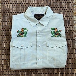 RARE Howler Bros Toucan Gaucho Pearl Snap shirt